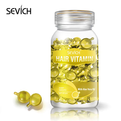 Smooth Silky Hair Vitamin Capsule Keratin Complex Oil Hair Care Repair Damaged Hair Serum Anti-Loss Moroccan Hair Oil